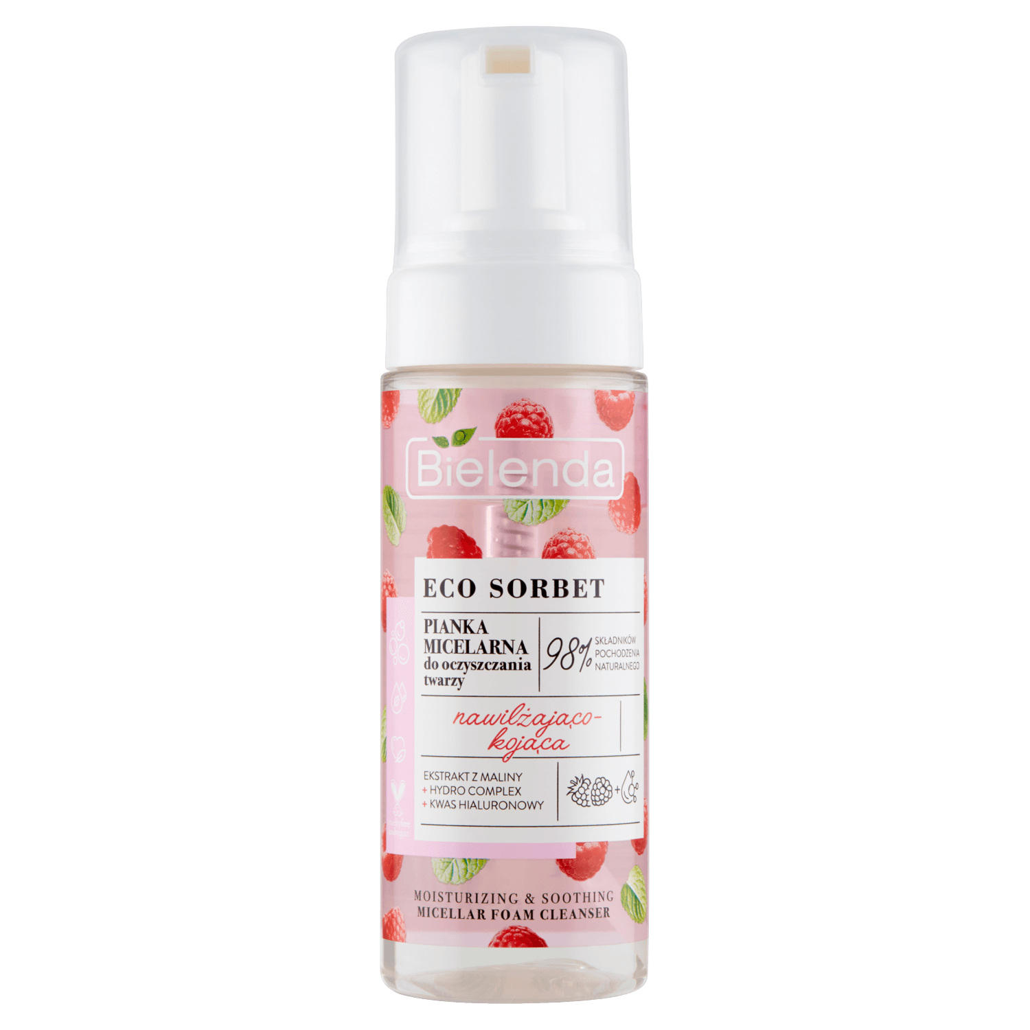 Bielenda Eco Sorbet Raspberry Micellar Cleansing Foam