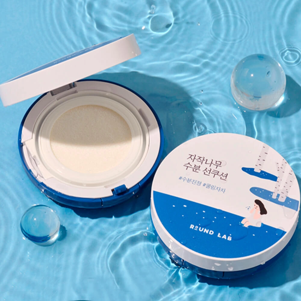 Round Lab Birch Juice Moisturizing Sun Cushion SPF 50+ PA++++