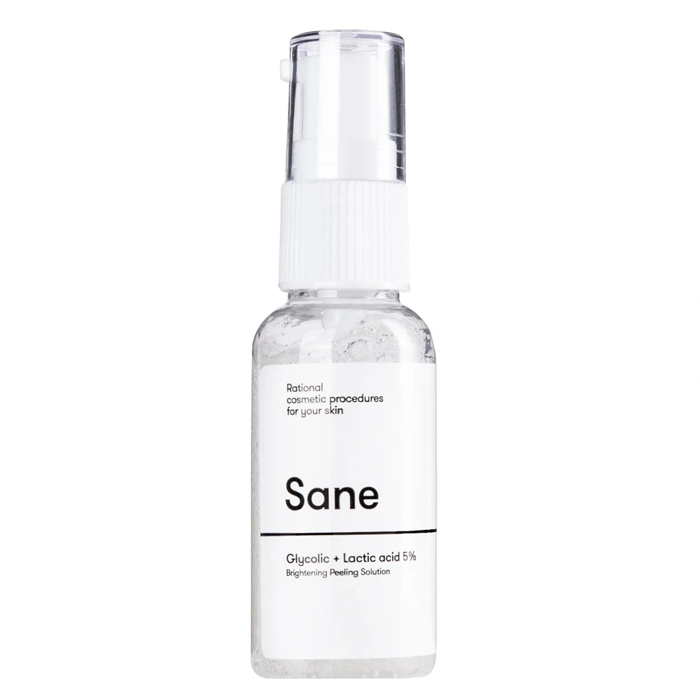 Sane Glycolic + Lactic Acid 5% Brightening Peeling Solution