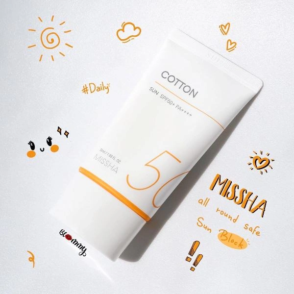 Missha All Around Safe Block Cotton Sun SPF 50+ PA++++