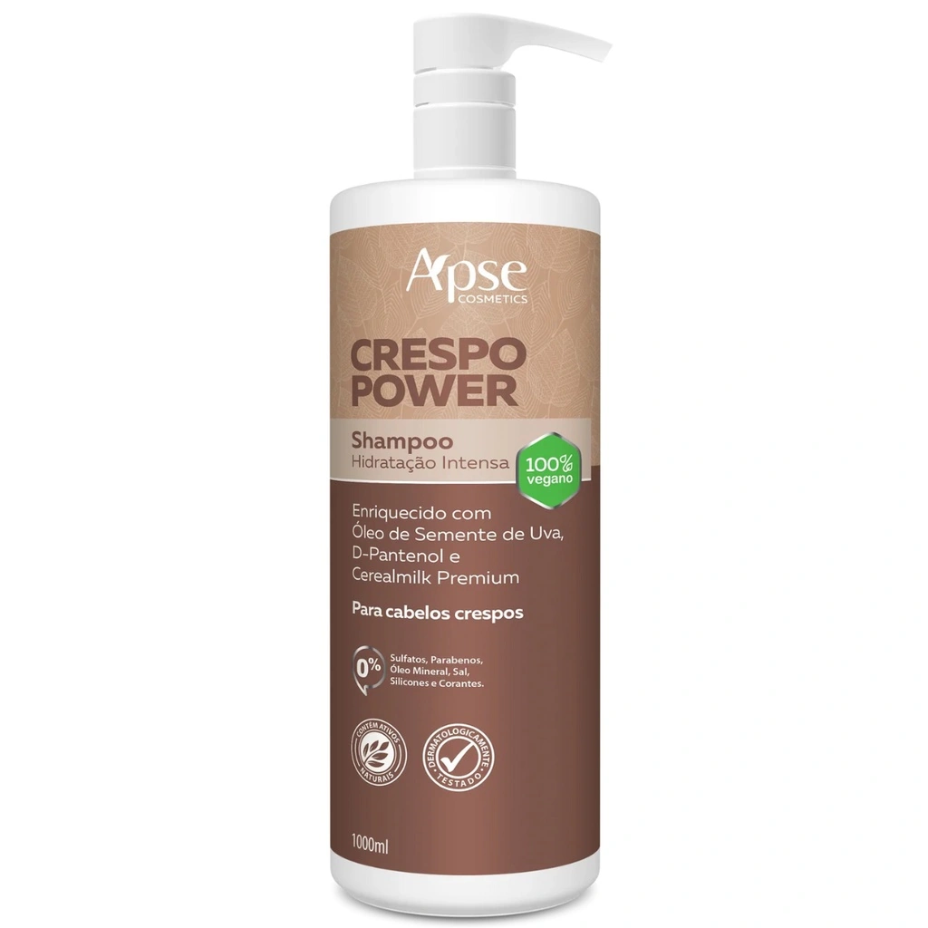 Apse Cosmetics Shampoo Crespo Power