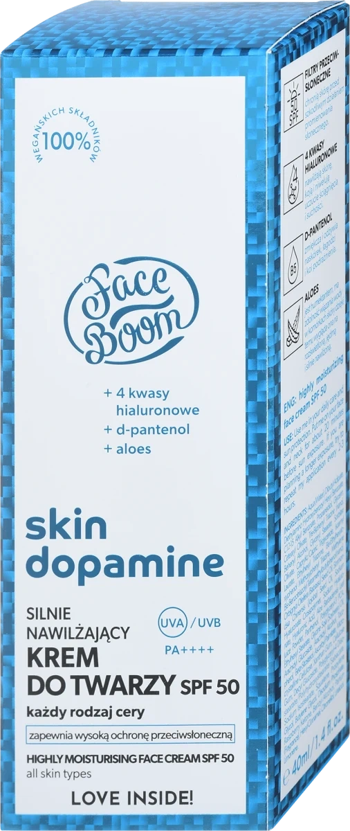 FaceBoom Skin Dopamine Highly Moisturising Face Cream SPF 50