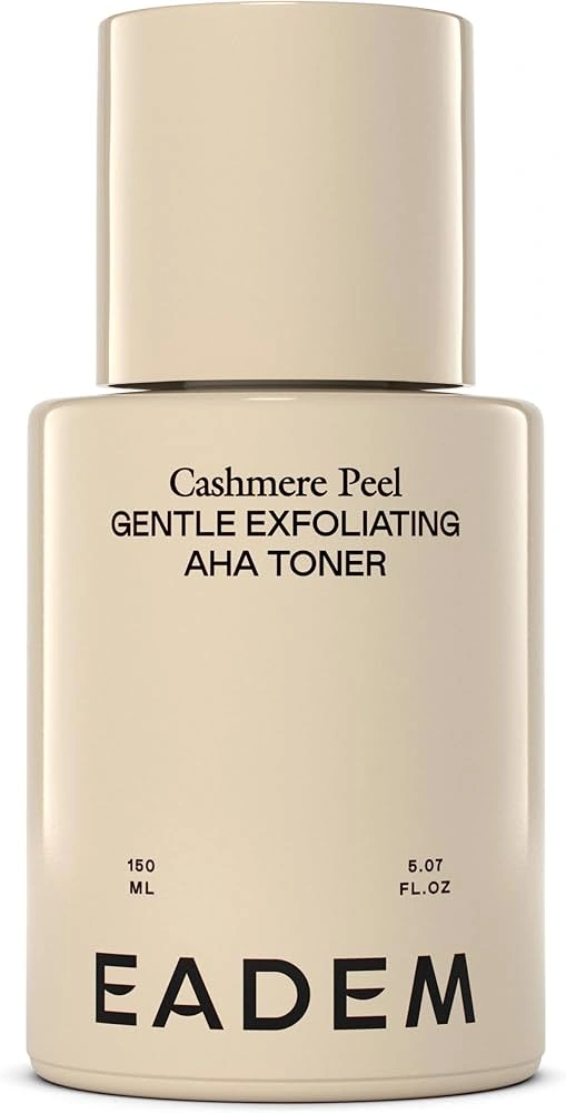 EADEM Cashmere Peel AHA + PHA Exfoliating Toner with 9% Lactic, Azelaic, Tranexamic Acids