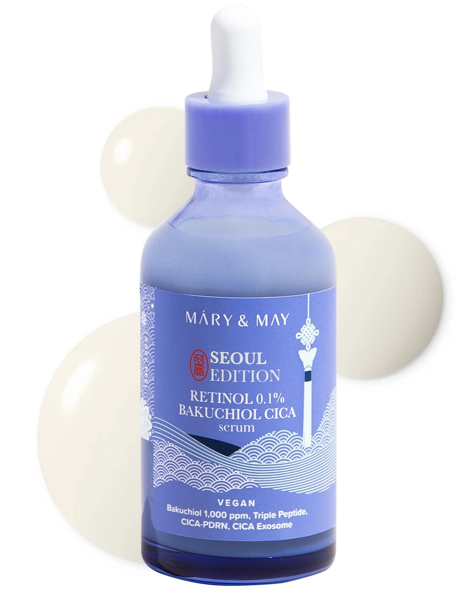Mary&May Retinol 0.1% Bakuchiol Cica Serum Seoul Edition