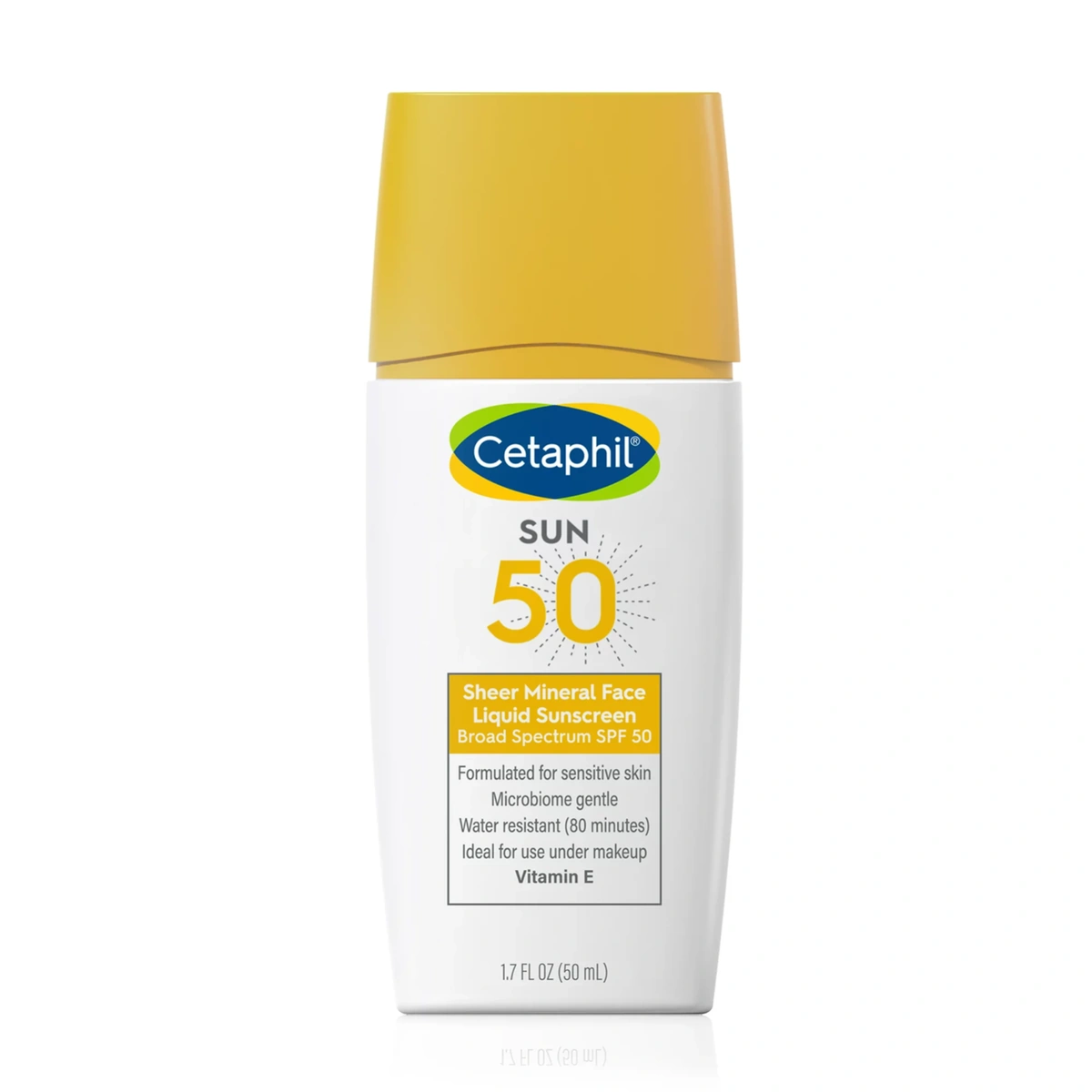 Cetaphil Sheer Mineral Face Liquid Sunscreen Broad Spectrum SPF 50